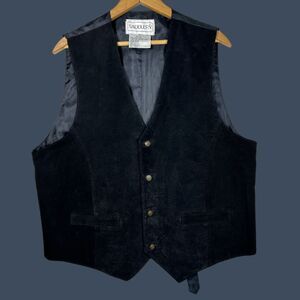 Vintage 90s Saddlery Western Leather Vest